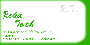 reka toth business card